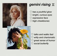 a poster with two pictures of women and one has a sunflower in her hair