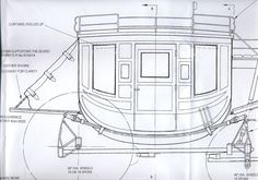 a drawing of a train car with parts labeled in the top half and bottom part