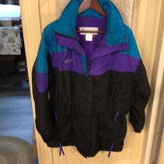 Columbia Women’s Coat/Jacket Used Size Large. Purchased For Skiing And Has Been Worn Several Times. Very Warm With Lots Of Pockets And A Hidden Hood In The Collar I Paid Over $100 Brand New. Selling For $25 In Good Condition. Sporty Purple Outerwear For Cold Weather, Purple Long Sleeve Outerwear For Outdoor, Purple Winter Track Jacket For Outdoor, Purple Long Sleeve Track Jacket For Outdoor, Casual Purple Track Jacket For Outdoor, Purple Hooded Track Jacket For Winter, Purple Winter Hooded Track Jacket, Purple Fall Windbreaker For Sports, Purple Fall Sports Windbreaker