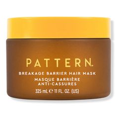 Breakage Barrier Hair Mask - BREAKAGE BARRIER MASK 11.0OZBenefitsFormulated with White Tea and Manuka Honey to prevent breakageSoftens, hydrates and nourishes curlsPerfect for transitioning out of protective stylesProtect chemically-treated strandsHelps retain lengthGreat for taking down protective styles or after heat-styling on your next wash dayPerfect solution when hair feels brittleResearch ResultsClinically proven to reduce breakage by 2x.**Based on a 3rd party study.Formulated WithoutParabensFormaldehyde & Formaldehyde-Releasing AgentsPhthalatesMineral OilRetinyl PalmitateOxybenzoneCoal TarHydroquinoneSLS/SLES & SulfatesSynthetic Fragrance (less than 1%)Triclocarban & TriclosanGluten, Silicone & Protein - Breakage Barrier Hair Mask Overnight Hair Mask, Honey Hair Mask, Pattern Beauty, Overnight Hairstyles, Heat Styling, Mask Pattern, Hair Mist, Honey Hair, Latest Makeup