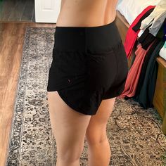 Modiv Relay Shorts. High Rise. Lined. Size Small. Black. Like New. Never Worn. I Am 130 Pounds For Reference. 130 Pounds, Lululemon Skirt, Girly Girl Outfits, Lululemon Hotty Hot Shorts, Hotty Hot Shorts, Low Rise Shorts, Lululemon Shorts, Plus Size Shorts, Yoga Shorts