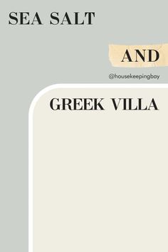 Sea Salt and Greek Villa Sw Greek Villa Color Palette, Greek Villa Sherwin Williams Bedrooms, Greek Villa Sherwin Williams Complimentary Colors, Sw Greek Villa Walls Living Room, Greek Villa Sherwin Williams Coordinating Colors, Greek Villa Exterior House, Colors That Go With Greek Villa, Sherwin Williams Greek Villa Cabinets, Alabaster Vs Greek Villa