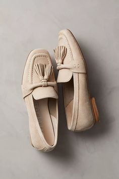 Classic Luxury Oxfords With Tassels, Luxury Beige Loafers With Stitched Sole, Luxury Women's Suede Tassel Loafers, Luxury Lace-up Calf Leather Loafers, Luxury Fall Loafers With Block Heel, Luxury Casual Loafers With Tassels, Luxury Leather Oxfords With Leather Lining, Chic Luxury Loafers With Branded Insole, Luxury Oxfords With Leather Lining