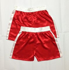 "Dear Customers, The price of this listing is for a SINGLE pair of boxing shorts in regular sizes. There is additional cost for EMBROIDERY (initials, names, nick names, titles, dates, logos, images....). YOU CAN GET DISCOUNT FOR YOUR BULK ORDER. PLEASE LET ME KNOW YOUR QUANTITY. I do COMBINED shipping cost to save you the money. For more info on PAYMENT, SHIPPING, and RETURN please check my \"Shop Policies\" and feel free to ask if you have any questions. Thanks, May" Wedding Robes Bridesmaids Silk, Boxing Men, Embroidery Initials, Nick Names, Boxing Trunks, Thai Boxing Shorts, Boxing Clothes, Martial Arts Kids, Kids Uniforms