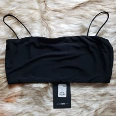 This Crop Top Was Originally A Part Of A Two Piece Skirt Set. *All Sales Will Be Loving Lint Rolled Before Sent On Their Way* Elegant Black Crop Top For The Beach, Elegant Black Crop Top For Beach, Black Crop Top For Summer Date Night, Black Crop Top For Date Night In Summer, Black Bandeau Crop Top For Spring, Black Crop Top For Summer Night Out, Black Bandeau Crop Top For Night Out, Fashion Nova Shirts, Black Off Shoulder