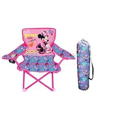 a minnie mouse lawn chair and umbrella