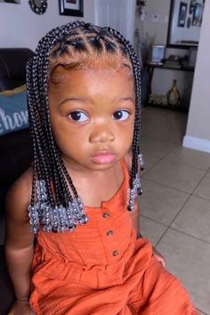 Kiddies Hairstyles with Beads Khaleesi Hairstyles, Toddler Braided Hairstyles, Toddler Braids, Lay Lay, Black Kids Braids Hairstyles