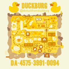 a poster with ducks on it for duckburg deduckfromdub