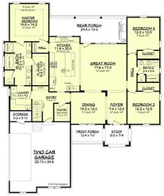 the first floor plan for this house