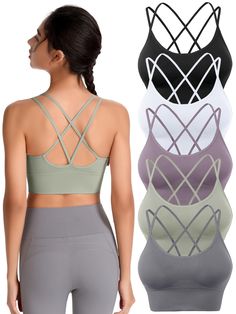 Stay comfy and supported during your workouts or hangouts with these 24 popular sports bras! From high impact to low impact, we've got you covered. #sportsbras #workoutgear #activewear #fitnessfashion #comfortfirst #athleisure #gymessentials #supportive #stayactive #comfyandcute Workout Looks, Cute Sports Bra, Gym Bra, Crop Bra, Sport Bras, Bras For Women, Amazon Clothes, Bra Brands, Amazon Favorites