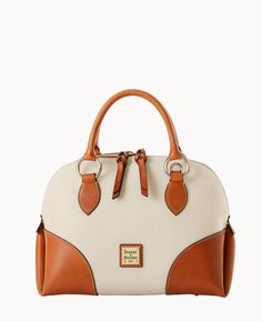 Dooney And Bourke Handbags, Leather Satchel Bag, Satchel Tote, Dooney And Bourke, Leather Texture, Everyday Luxuries, Dooney & Bourke, Everyday Bag, Printed Leather