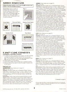 an instruction manual for knitting and crochet, with instructions on how to use them