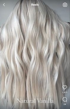 Winter White Blonde Hair, Vanilla Blonde Hair, Blonde Hair Goals, Toned Hair, Hair Goal, White Blonde Hair, Hair Color Options, Ice Blonde