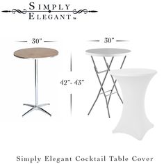 the table and side tables are shown with measurements