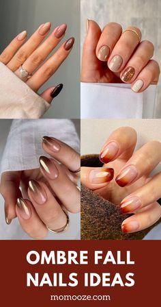 Fall Ombre Nails, Ombre Nail Colors, Ombre Gel Nails, Fall Ombre, Highlights Summer, Brunettes Highlights, Nail Color Trends, Ombre Nail, Ombre Acrylic Nails