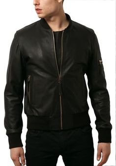 <Strong>Jacket+Description</Strong><br/>  <Ol>  <li>100%+Genuine+Top+Quality+Lambskin+Leather+Product</li><br/>  <li>Two+Side+Pockets</li><br/>  <li>Polyester+Inner+Lining+&+inside+Pocket</li><br/>  <li>Slim+Fit</li><br/>  <li>Front+Zipper+Fastening</li><br/>  <li>Fine+premium+stitching</li><... Black Leather Jacket Men, Biker Coat, Lambskin Jacket, Mens Black Jacket, Slim Fit Jackets, Men's Leather Jacket, Leather Jacket Black, Leather Biker Jacket, Leather Motorcycle Jacket