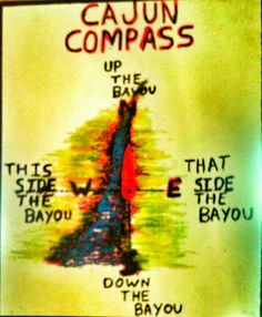 the poster for cajun compass's upcoming album, up the bay that side the bay