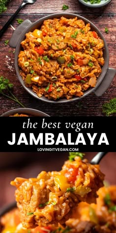 the best vegan jambaalaya recipe is made with fresh vegetables and spices