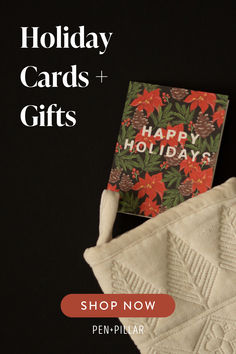 holiday cards and gifts are on sale now