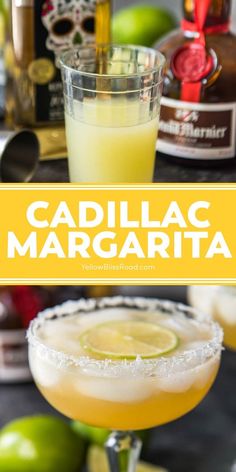 Cadillac Margarita Recipe, Cadillac Margarita, Summer Mocktails, Cold Drinks Recipes, Simple Cocktail, July Desserts, Cocktails To Try, 4th Of July Desserts, Tequila Drinks