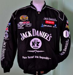 Kawasaki Jacket, Jack Daniels Black, Logo Club, Nascar Jacket, Team Jackets, Club Logo, Jack And Jack, Satin Jackets, Wind Breaker