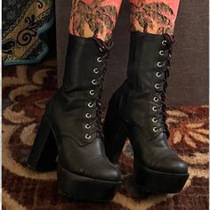 Size 8 Black Platform Boots In Pretty Good Condition Black Platform Boots, Madden Girl Shoes, Black Platform, Kendall + Kylie, Madden Girl, Girl Shoes, Kendall Kylie, Platform Boots, Pretty Good