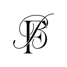 the letter b is made up of two letters, one in black and white with an elegant