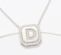 Texting and email are fine -- but to really show that special someone how you feel, this sparkly initial pendant is our favorite kind of love letter. Elegant Initial Letter Necklace, Elegant Letter Necklaces, Elegant Monogram Letter Necklace, Jennifer Miller, Initial Pendant, Love Letter, Necklace Sterling Silver, Initial Necklace, Love Letters