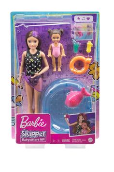 Babysitting Fun, Pink Whale, Skipper Doll, Barbie Family, Barbie Skipper, Kiddie Pool, Kids Exploring