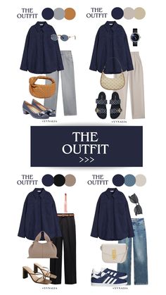 Kombinasi warna outfit kemeja navy blue Matching Navy Blue Outfits, Color Matching Navy Blue, Marine Blue Outfit Color Combos, Modest Fashion Colorful, Colour Matching Outfits, Ootd Kemeja Navy, Navy Blue Dress Styling, Navy Blue Combinations Outfits, How To Style Navy Blue Shirt