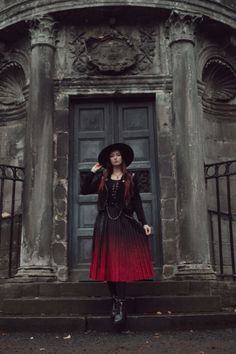 Red Gothic, Gothic Skirts, Fishtail Skirt, High Low Skirt, Half Skirt, Gothic Punk, Long Skirt, Daily Wear, Maxi Skirt