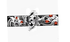 Japanese Arm Band Tattoos For Men, Leg Band Tattoos, Armband Tattoos, Aries Tattoo, Wrist Tattoos For Guys