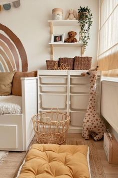 Woodland theme nursery decor is one of the nursery themes that help in creating a stimulating atmosphere and place for the children. Woodland nursery themes decor are eclectic, fanciful, playful, and absolutely relaxing. nursery room ideas  - safari nursery boy - modern boho nursery girl - playroom decor ideas - baby nursery themes #woodlandbabynursery #woodlandnursery #neutralsafarinursery #kidsroominteriordesign #genderneutralnurseryinspiration
#babynurserythemes
#babyroominspiration
#nursery Natural Kids Room, Aesthetic Toddler Room, Baby Zimmer Ikea, Kids Room Girl, Ikea Kids Room, Boho Kids Room, Ikea Inspiration, Ikea Nursery, Kids Rooms Inspo