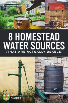 8 Off Grid Water Systems for Homestead that are Actually Usable Homestead Farm, Permaculture Design, Urban Homesteading, Rain Water Collection