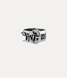 Our archive Belt ring returns this season with a glistening platinum-plating, complete with the classic Vivienne Westwood lettering on the band, accented with hand-painted black enamel. This piece adopts the imitation belt silhouette, which has become a signature motif of the house. Vivienne Westwood Belt, Vivienne Westwood Ring, Belt Ring, Image Swag, Recycled Silver, Mens Jewelry Bracelet, Men's Rings, Black Enamel, Lace Boots