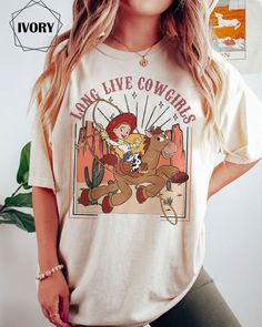 Disney Retro You've Got A Friend In Me  Shirt, Vintage Toy Story Shirt, Woody And Buzz Lightyear Shirt Jessie And Bullseye, Disney Family Shirt, Toy Story Jessie, Disney Trip Outfits, Disney Outfits Women, Disney Princess Shirts, Disney World Outfits, Toy Story Shirt, Princess Shirt