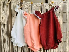 ️Very comfortable clothes for the little princess in the summer. 🌾 lightweight, breathable, protects from the sun and cools the skin, it does not have to be ironed, and after washing it becomes softer. How to Care a Muslin fabric 🧼Machine wash or hand wash muslin using cold water. 🧼Use gentle laundry detergent. 🧼Hang the item or lay muslin flat to dry. You can also tumble dry on low, but make sure to remove the item from the dryer before it's completely dry. Easy to wash: wash at 30-40 degre Cute Solid Color Bubble Romper For Beach, Cute Solid Color Beach Bubble Romper, Solid Color Cotton Bubble Romper For Summer, Summer Cotton Bubble Romper, Summer Cotton Bubble Romper In Solid Color, Summer Solid Color Bubble Romper With Ruffles, Solid Summer Bubble Romper With Ruffles, Summer Bubble Romper With Ruffles, Cotton Bubble Romper For Beach