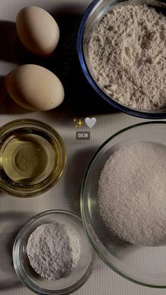 the ingredients to make this recipe include eggs and flour