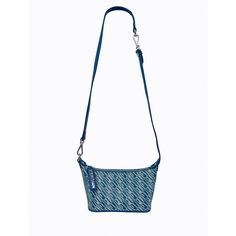 Presented in two tone blue PL monogram, made from 100% rPET* jacquard woven fabric. Lined in black, 100% rPET solid twill woven fabric with silver toned hardware. Includes an interior card holder, slip pocket and ‘PL Grande’ zipper closure. This style is sold with an additional, detachable strap which can be attached to the bag with a lobster clip. The second strap provides new ways to wear - from top shoulder to cross body. * rPET fabric is made from 100% recycled post-consumer plastics otherwi Modern Monogram Print Shoulder Bag For Everyday Use, Modern Shoulder Bag With Monogram Print For Everyday Use, Everyday Rectangular Shoulder Bag With Logo-jacquard Lining, Everyday Monogram Canvas Bag With Silver-tone Hardware, Blue Monogram Canvas Shoulder Bag For Daily Use, Bingo Bag, Poppy Lissiman, Jacquard Weave, Blue Bags