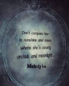 a quote from melody lee about how to compare her