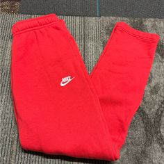 Never Worn Great Condition Size Small Has Drawstring Has Pockets *Open To Offers* Nike Red Casual Sweatpants, Red Nike Cotton Sweatpants, Red Cotton Nike Sweatpants, Casual Red Nike Sweatpants, Nike Red Sweatpants For Loungewear, Nike Red Joggers For Sports, Nike Red Sweatpants For Sports, Nike Red Pants For Streetwear, Nike Red Sports Pants