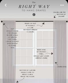 the right way to hang drapes