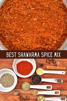 the ingredients for best shawama spice mix