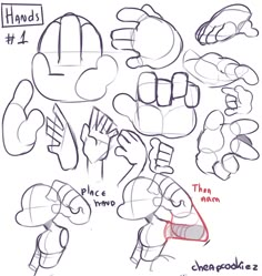 how to draw cartoon hands and fingers