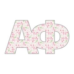 the letter d is made up of flowers and letters that spell it's name