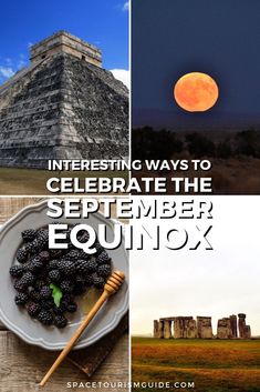 an image with the words interesting ways to celebrate the september equinox