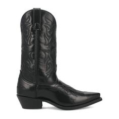 The Hawk is one good-looking boot at an affordable price. Constructed with a genuine leather foot and leather-like shaft. Sleek enough to wear day and night. Features western stitching and a polished finish. Also comes with a hinged cushion insole, snipped point toe, and cowboy flat heel.Features: ComfortClosure Type: Pull OnShaft Circumference: 14 InchesBoot Shaft Height: 12 InchesShoe Heel Height: 1 1/4 InchesUpper/Outer Base Material: 100% LeatherShoe Lining Material: PolyesterSole Material … Heel Cowboy Boots, Cowboy Boots Black, Boots Cowboy, Day And Night, Boots Black, Fun To Be One, Cowboy Boots, Black Boots, How To Look Better