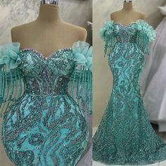 Luxurious Mermaid Green Sequin Prom Dress With Crystals And Sequins Perfect For Evening Formal Party, Reception, Birthday, And Engagement 2021 May Aso Ebi Collection Robe De Soiree ZJ173 From Chic_cheap, HK $2,492.85 | DHgate.Com Luxury Reception Gown, Party Lace Dress Classy, Light Green Prom Dress, Wedding Reception Gowns, Long Elegant Dresses, Braids Blonde, Bride Reception Dresses, Lace Dress Classy, Mermaid Green