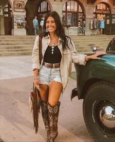 Summer Western Outfits, Western Summer Outfits, Traje Cowgirl, Nashville Style Outfits, Country Outfits Women, Cowgirl Style Outfits, Chique Outfit, Rok Mini, Fest Outfits