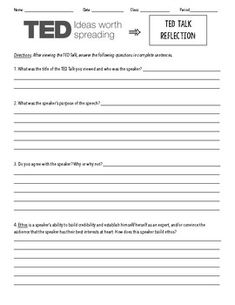 a worksheet with the words ted and ted on it